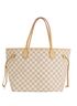 Louis Vuitton Neverfull MM, £1,100, Handbags, Beige/Cream, Coated Canvas/Leather, Front view